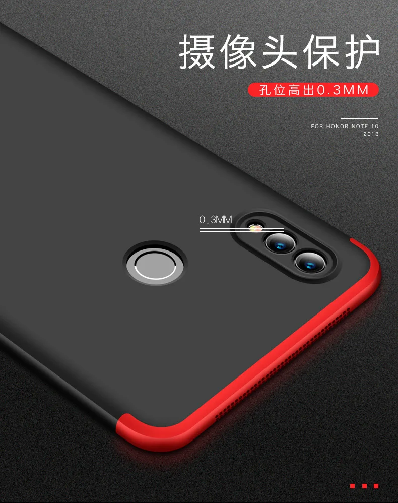 For Huawei Honor Note 10 Case Hard 3 in 1 Matte Armor Hybrid Protective back cover cases for honor note 10 360 full cover shell