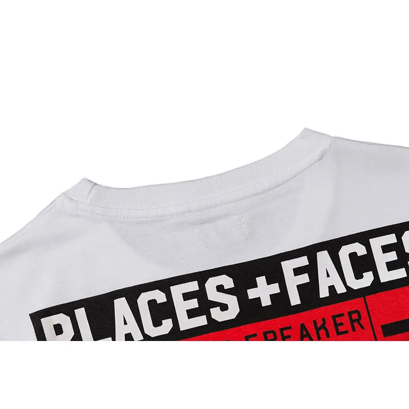 New Short Sleeve Places+Faces T Shirts Women Men Hip Hop Streetwear Oversized Cotton T Shirt Yeti Out Skateboard Tee PlacesFaces