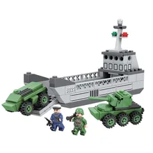 Winner 8021 Fuel tank car Army Military Soldiers Tank Gun Building Blocks Assembled Bricks Minifigure Toys Compatible With Legoe