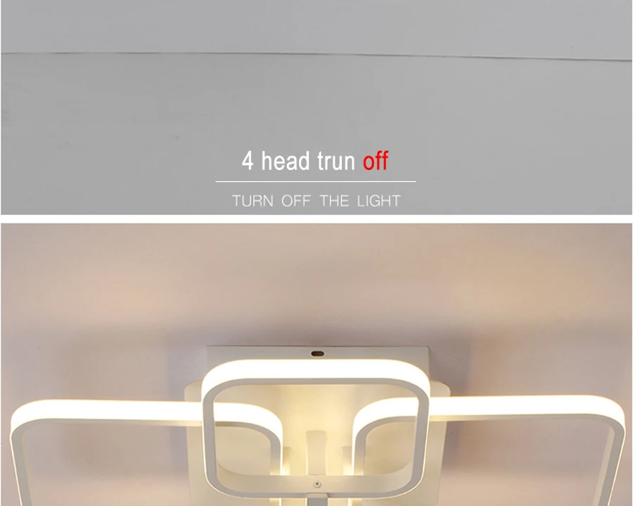 Moderno led lustre com acrílico luzes de