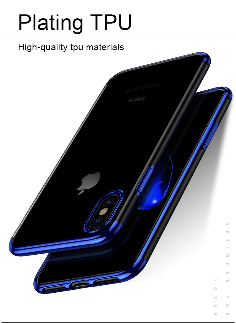 Tomkas Ultra Thin Soft TPU Case For iPhone X 8 7 Plus Case Clear Silicone Transparent Full Cover For iPhone 6 S 6S Plus Cases (23)