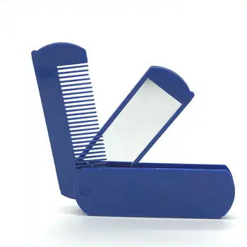 

BellyLady Fancy 2 in 1 Folding Pocket Comb with Mirror for Grooming & Combing Hair Travel Portable Combs