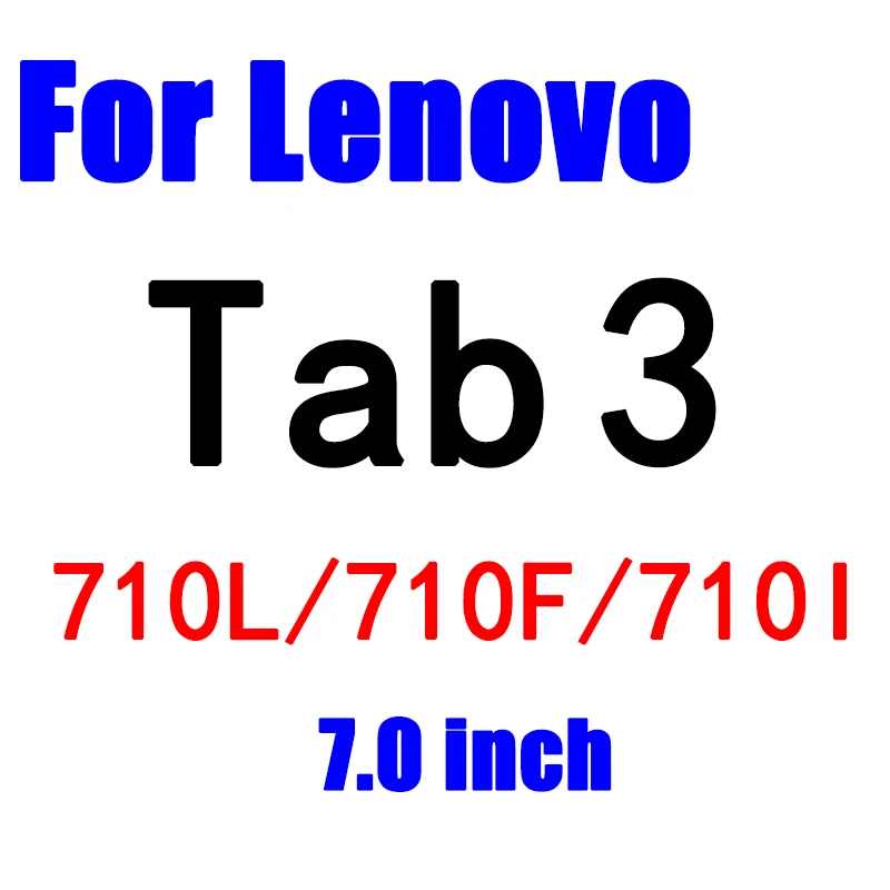 Экран протектор Закаленное Стекло Крышка для lenovo Tab 4 10 8 плюс TB-X304L TB-X304F TB-X704L TB-X704F 3 710L 850F 850 м 730 м пленка - Цвет: Tab 3 710L 710F 710I