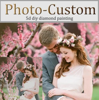

YUMEART Photo Custom Full Drill Square Diamond Painting DIY 5D Crystal Rhinestone by Number Embroidery Pictures Home Wall Decor