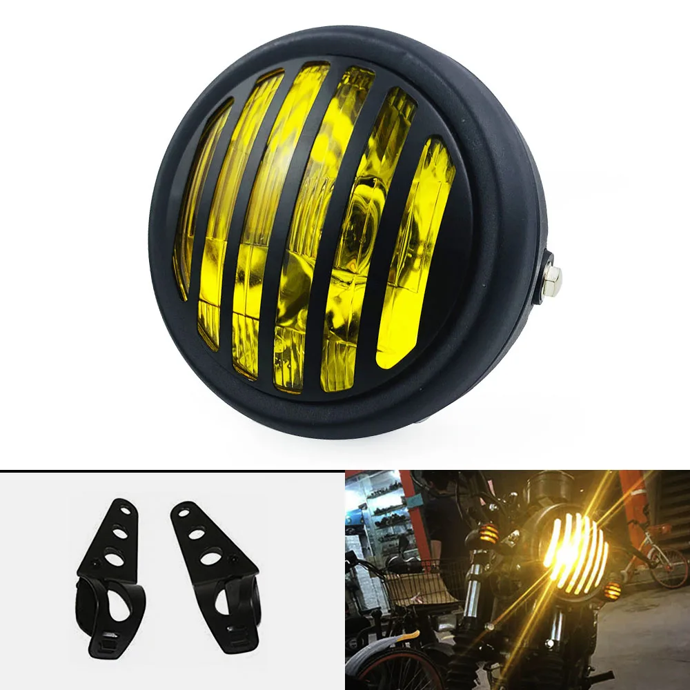 

Motorcycle Refit Headlight Vintage Round Motorcycle Hi/Lo Head Light For Harley YAMAHA Honda Cafe Racer Chopper Bobber
