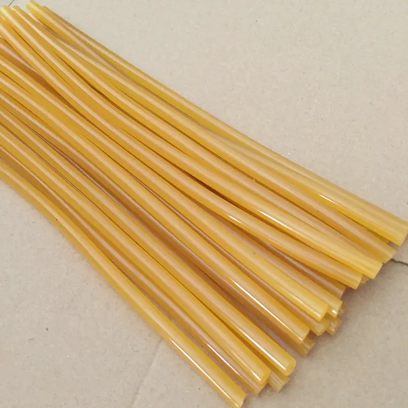 50pcs/lot, D7.0 * 270mm yellow transparent crafts glue stick for glue