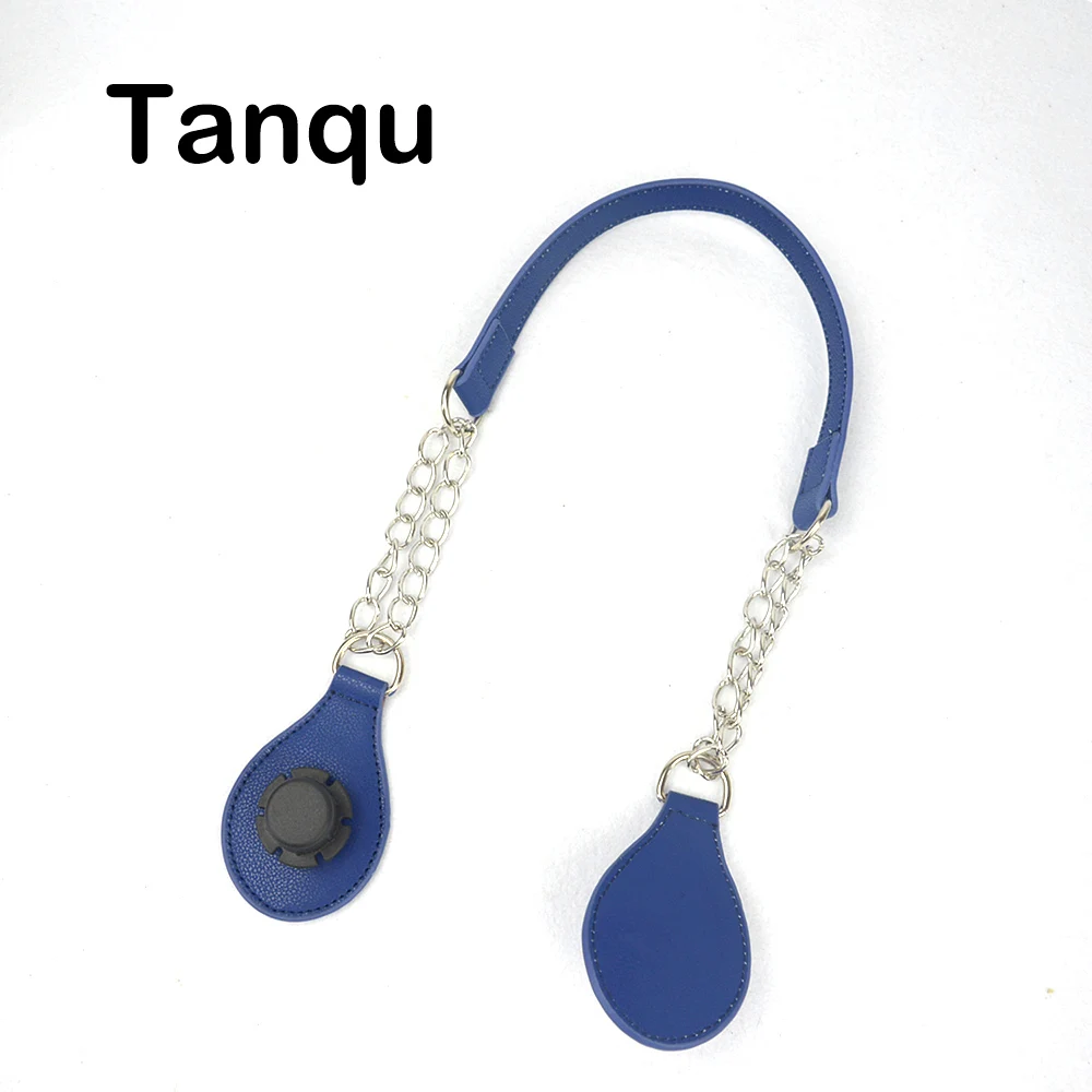 TANQU 1 шт. плоский ремешок-цепочка с краем, с рисунком, с отрывным концом, для Obasket Obag, ремень из искусственной кожи, двойная ручка-цепочка для O Bag