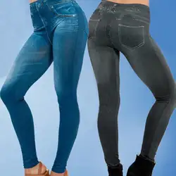 Для женщин длинные леггинсы брюки разрушенные Ripped Проблемные дамы тонкий Повседневное брюки Boyfriend джинсовые леггинсы