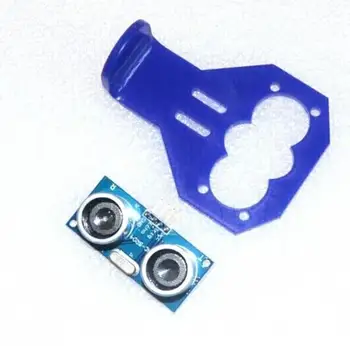 

1lot=5pcs HC-SR04 Ultrasonic Sensor + 5pcs Cartoon Ultrasonic Sensor Mounting Bracket for Smart Car Red Blue Color