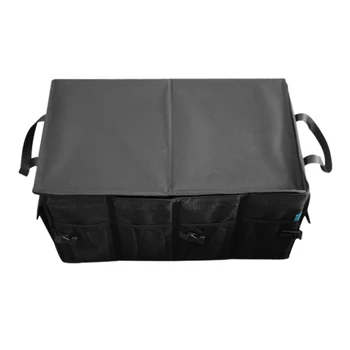 

New 1Pc Fold Oxford Car Rear Trunk Storage Case Organizer Bag Large Capacity for Tesla Model 3 Stowing Tidying Accessories