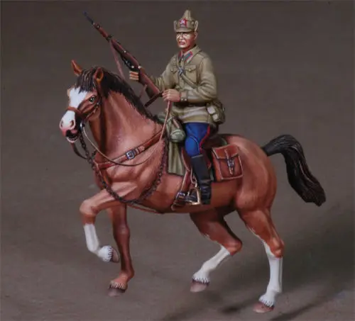Сборочные неокрашенные весы 1/35 русский смонтированный солдат историческая