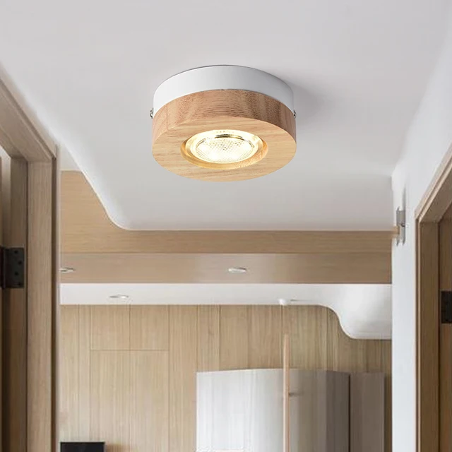 Modern Led Ceiling Lights Wooden Lamp For Corridor Square Modern Led Ceiling Lights Wooden Lamp For Corridor Square Round Wood Kitchen Small Surface