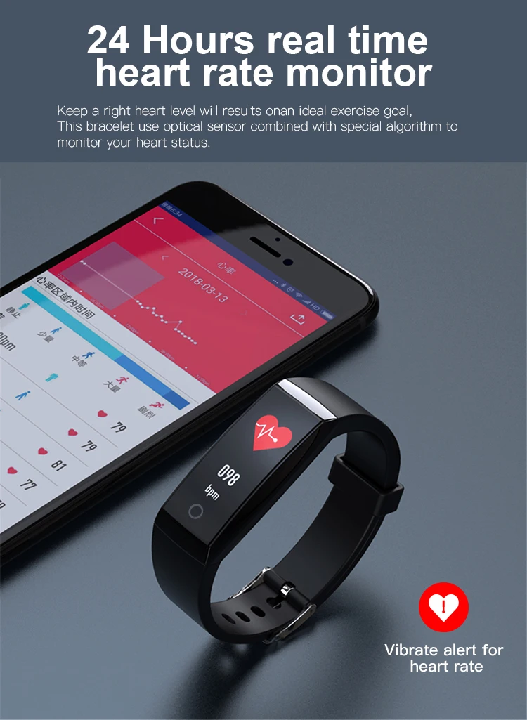 Высокое качество Smart Band IP67 воды Водонепроницаемый Smart Браслет Heart Rate SmartBand Фитнес трекер Смарт Браслет для Bluetooth