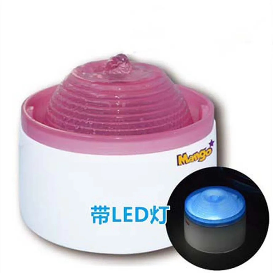 230V Электрический бутылочка для подачи воды в Поильник для собак поилка-фонтан для домашних животных кошка чаша светодиодный ночной Светильник