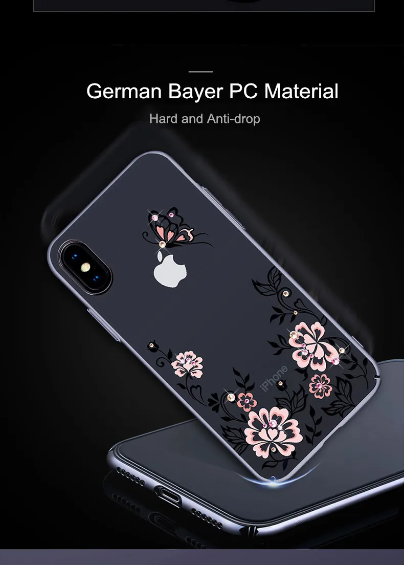 Crystal diamond case cover for iPhone X (3)