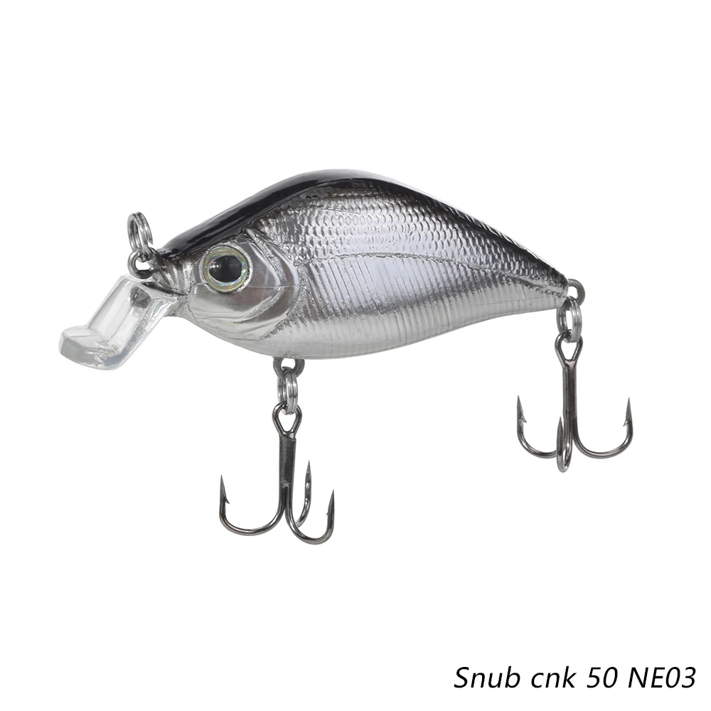 Makebass Crankbait рыболовные приманки бас искусственный воблер, твердая приманка дайвинг с неглубоким погружением рыболовные снасти форель Окунь и т. д. 2 дюйма/0,3 унций - Цвет: Snub cnk 50 NE03