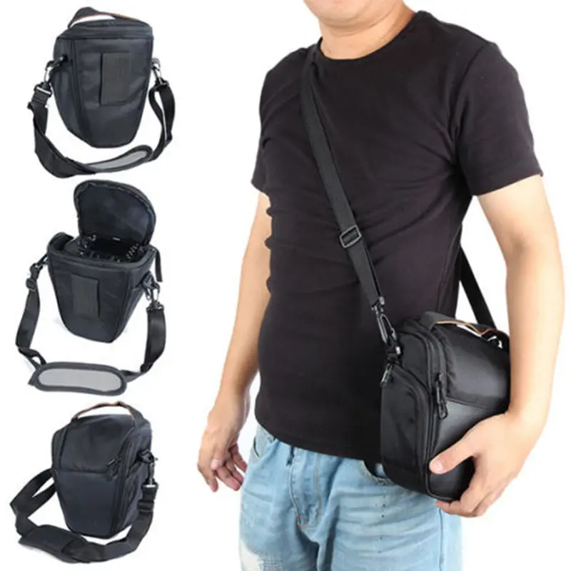 

Waterproof DSLR Camera Triangle Bag Shockproof Sling Bag Case With Shoulder Strap For Canon Nikon Sony Mayitr