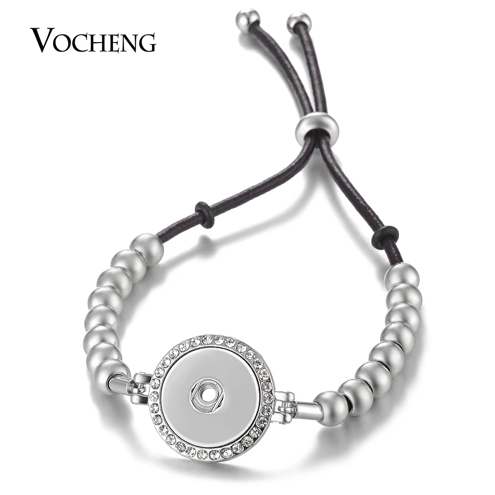 Stainless Steel Beads Ginger Snap Bracelet Adjule For Women 2 Stainless Steel Beads Ginger Snap Bracelet Adjule For Women 2 Styles 18mm On Charms Jewelry Nn 564 In Charm Bracelets From Accessories