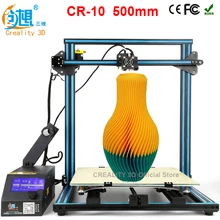 Creality 3D CR-10 широкоформатной печати Размеры 400*400*400 мм из металла 3D-принтеры DIY Kit с Алюминий с подогревом + боросиликатного Стекло пластины