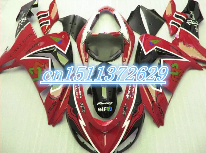 Bohot Продажа красный черный обтекатель для KAWAAKI ZX10R 06-07 ZX-10R 2006-2007 10R 06 07 ZX 2006 2007 |