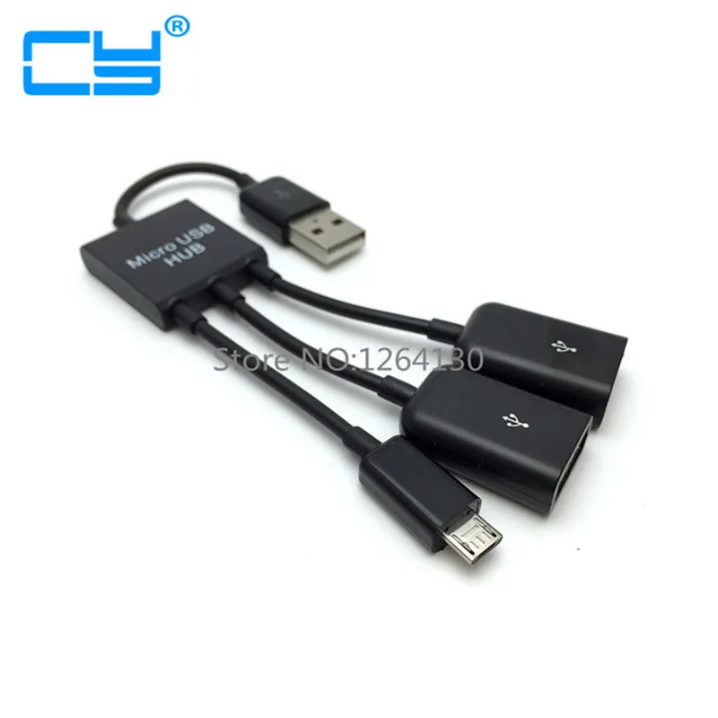 

NEW USB 2.0 2 Port HUB with Micro USB Cable Charge for Samsung Galaxy S3 S4 S5 Smartphone and Computer