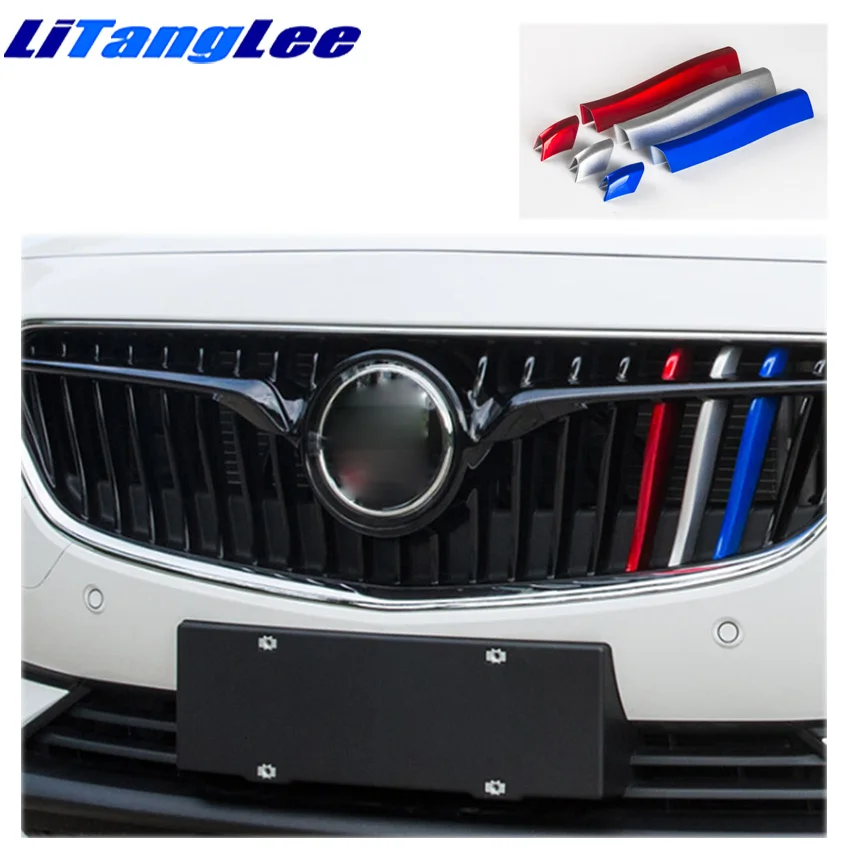 

Litanglee tri-color single parallel bars black carbon fiber mesh grille for Buick/Regal/Vauxhall/Opel Insignia/Holden Commodore