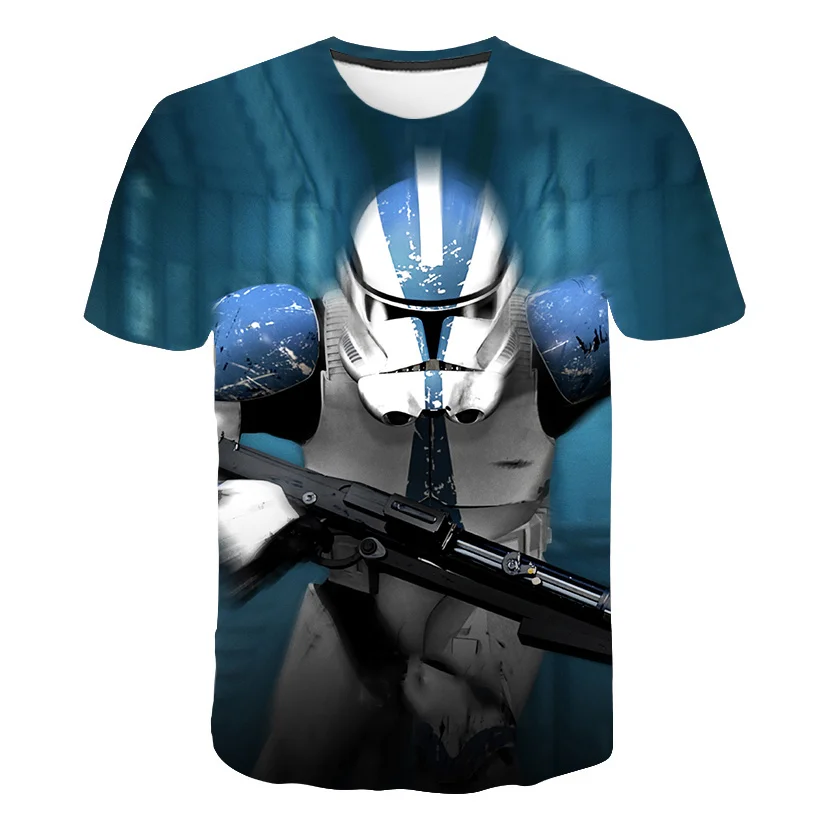 

2019 Newset Tees Men Women Loose T-shirt 3D Popular Movies Print Star Wars Casual Harajuku Style