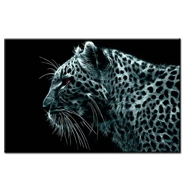 

Crazy Leopard Wall Painting Print On Canvas For Home Decor Oil Painting Arts No Framed Wall Pictures Canvas Printings 12X18