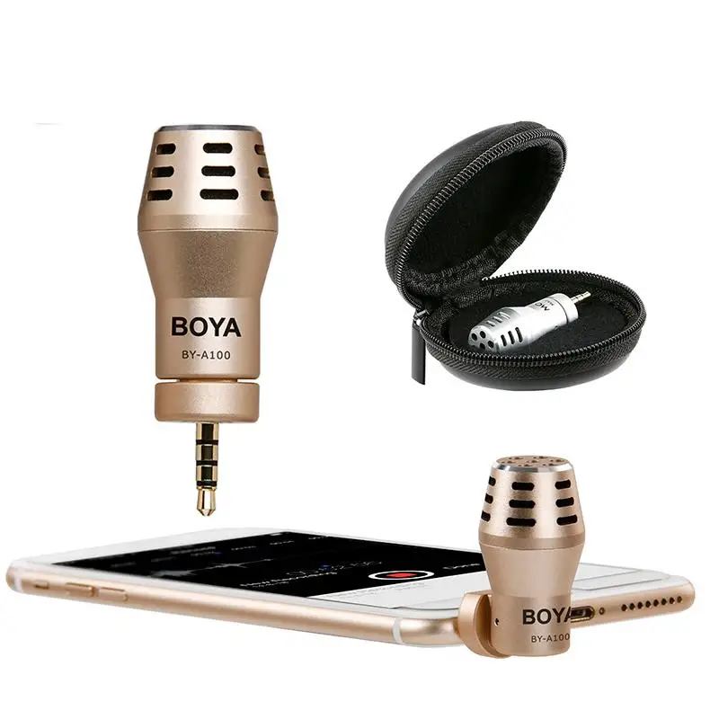 

BY-A100 Omni Directional Condenser Microphone Video Mic for IOS or Android Smartphone