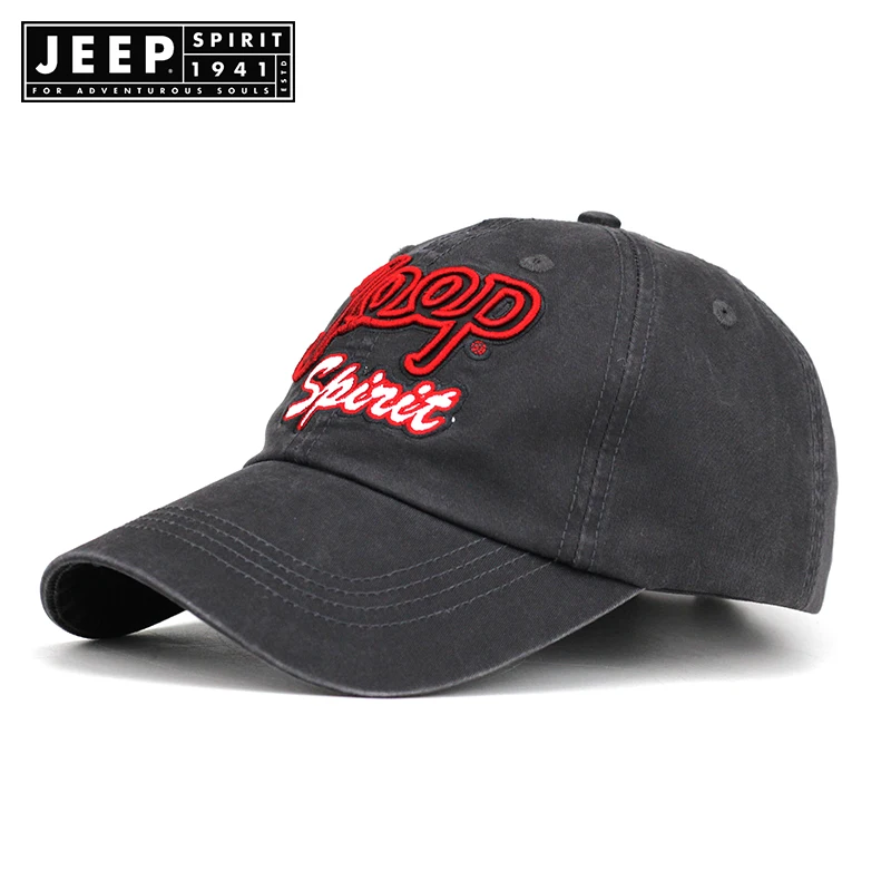 

JEEP SPIRIT Brand Summer Baseball Cap Women Men Mesh Breathable Snapback Cap Unisex Adjustable Sport Hats Dad Hat streetwear