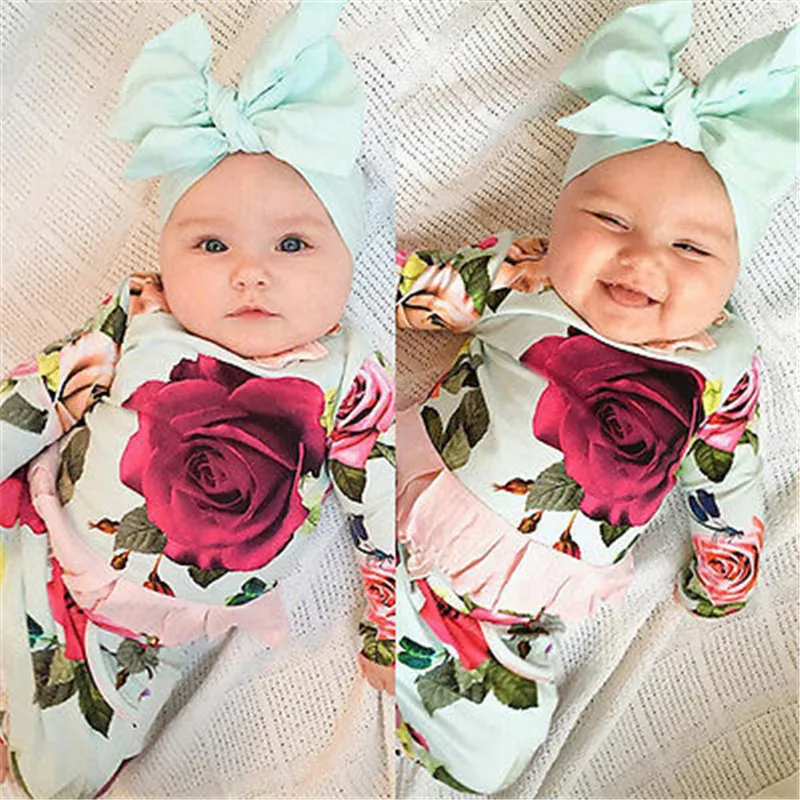Autumn Fashion Children Clothing 2pcs Newborn Toddler Infant Baby Girls