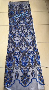 

Luxury JIANXI.C-92718 African net lace textile Graceful French tulle embroidery lace fabric for wedding dress