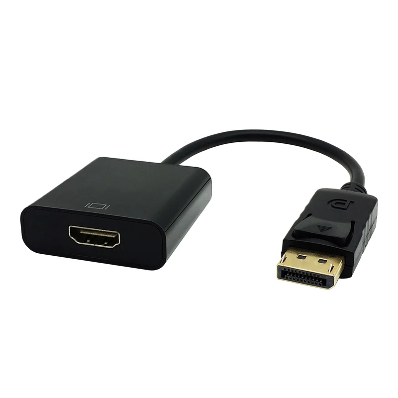 DP to HDMI Adapter DisplayPort to HDMI Converter Cable Adapter Male to Female Support 1080P for HDTV Projector Displays (2)