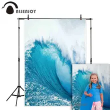 Allenjoy фон для фотосъемки surf синяя волна летний задний план с изображением воды фотосессия реквизит фотобудка украшение ткань
