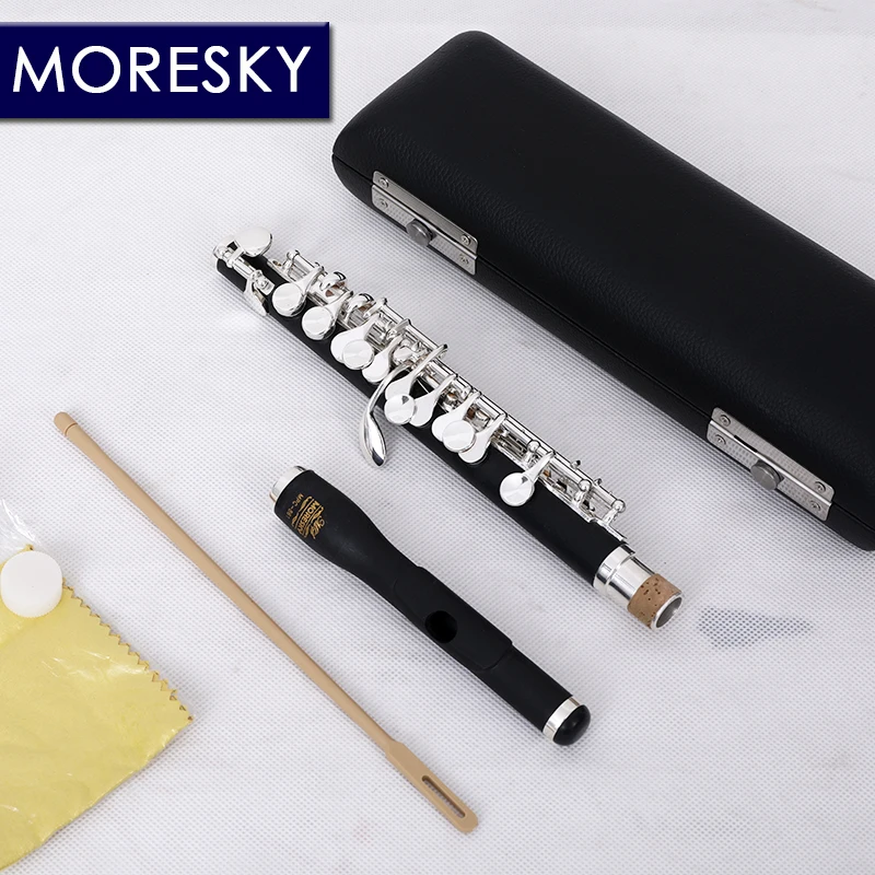 Piccolo C Key Cupronickel Half-size Flute Silver Plated Body Material Bakelite MPC-861 c key flute