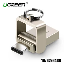Ugreen USB Flash Drive 16GB 32GB 64GB Metal USB 3.0 Type C OTG External Pen Drive Flash Mini Storage Flash Drive Memory Stick