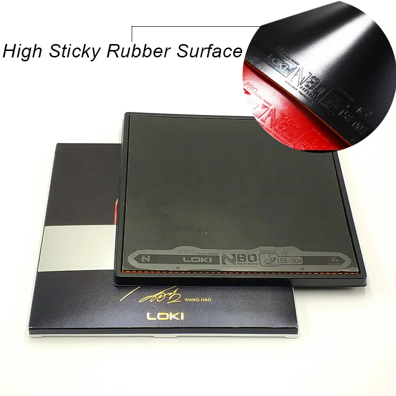 LOKI N80 желтая губка высокой плотности для настольного тенниса резиновые пипы в высокой липкой сильной спиннинговой резины для пинг-понга для петли и контроля