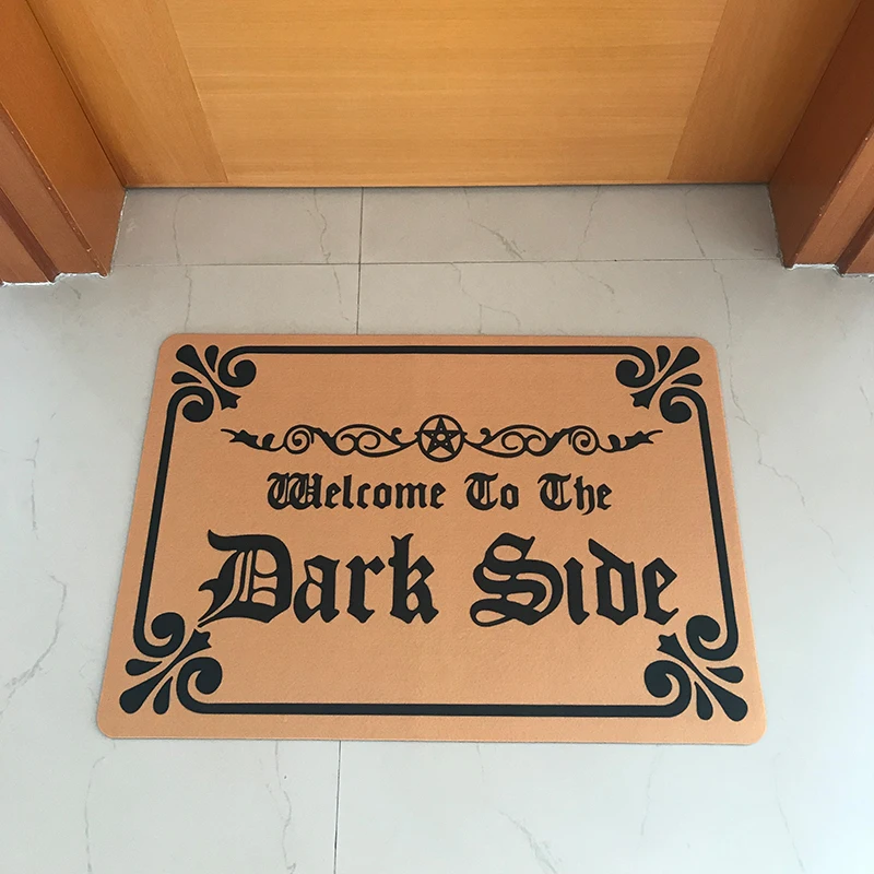 

Mystic Roman Characters Rubber Doormat Entrance Floor Mat Welcome To The Dark Side Funny Door Mat Indoor Outdoor Welcome Mat