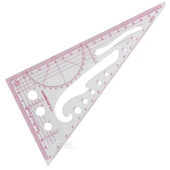 

1:4/1:5 Clothing Drawing Plate Making Ruler Tailor Sewing Tools Patchwork Craft Triangular Scale Ruler 8545