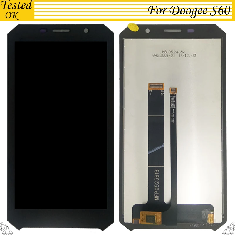 

100% Tested Working For 5.2 inch Doogee S60 LCD Display+Touch Screen Screen Digitizer Assembly Replacement For Doogee S 60 LCD