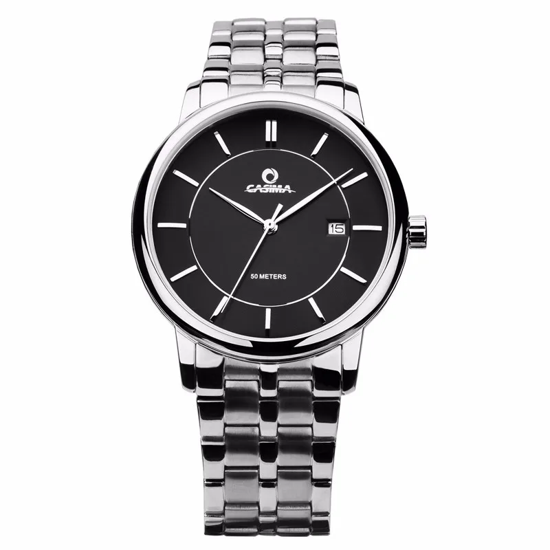 CASIMA смотреть Для мужчин лучший бренд класса люкс Бизнес кварцевые наручные часы человек Водонепроницаемый золотые наручные часы Для мужчин Saat Relogio Masculino