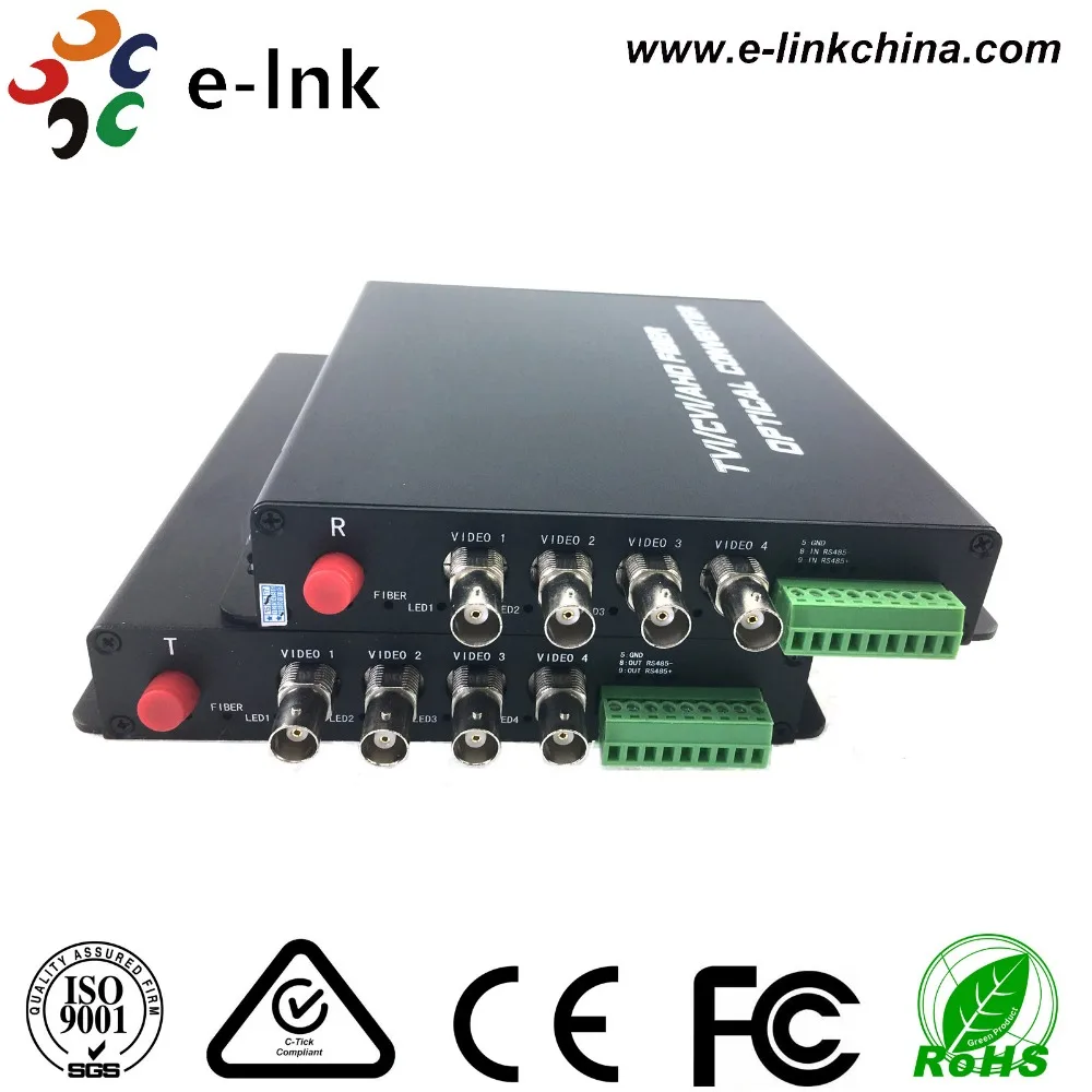 4ch HD CVI TVI AHD fiber transceiver 1