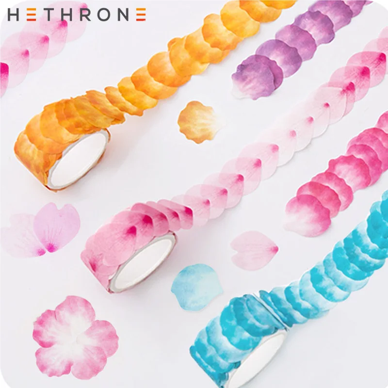 Hethrone Dễ Thương Sakura Nhật Bản Cánh Hoa Washi Băng DIY Trang Trí Sổ Tay Thêu Sò Dán Đắp Mặt Nạ Băng Kawaii Miếng Dán|Băng Dính Văn Phòng| - AliExpress