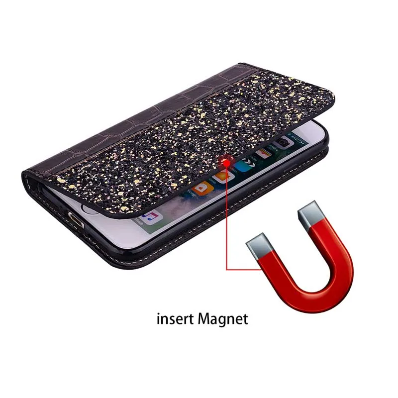 Bling блестит чехол для Xiaomi Redmi S2 Y2 Крокодил бумажник флип Coque Xiomi Y S 2 телефона