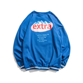 

Japanese Harajuku Aesthetic Printed Crewneck Sweatshirt for Men Urban Boys Streetwear Hip Hop Casual Cotton Sweatshirts