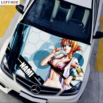

LEFT SIDE Car Hood Sticker HD Inkjet Cartoon Sticker Camouflage Vinyl Film Vinyl Car Wrap DIY