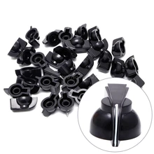 Пластиковый поворотный переключатель 1/4 большие ручки в виде куриной головы потенциометра черная гитара ручка Прямая поставка