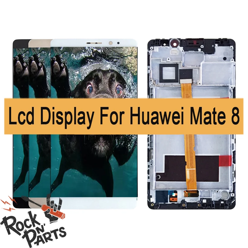 

AAA 6.0" LCD For HUAWEI Mate 8 Lcd Display Touch Screen Assembly Replacement with frame NXT-L2