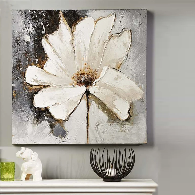 Thick Textured Flower Canvas Wall Art Hand Painted Modern Abstract Oil thick-textured-flower-canvas-wall-art-hand-painted-modern-abstract-oil