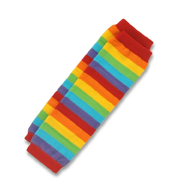 

Baby Knee Pad Kids Socks Leg Warmers Kneepad Protector Rainbow Striped newborn girls leggings tights boys kawaii toddlers